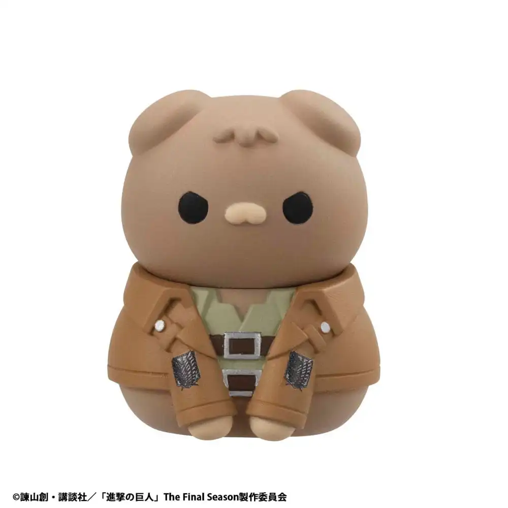 Attack on Titan Mega Cat Project Attack on Tinyan Trading Figures Gathering Scout Regiment danyan! 3 cm - 1 Unidade